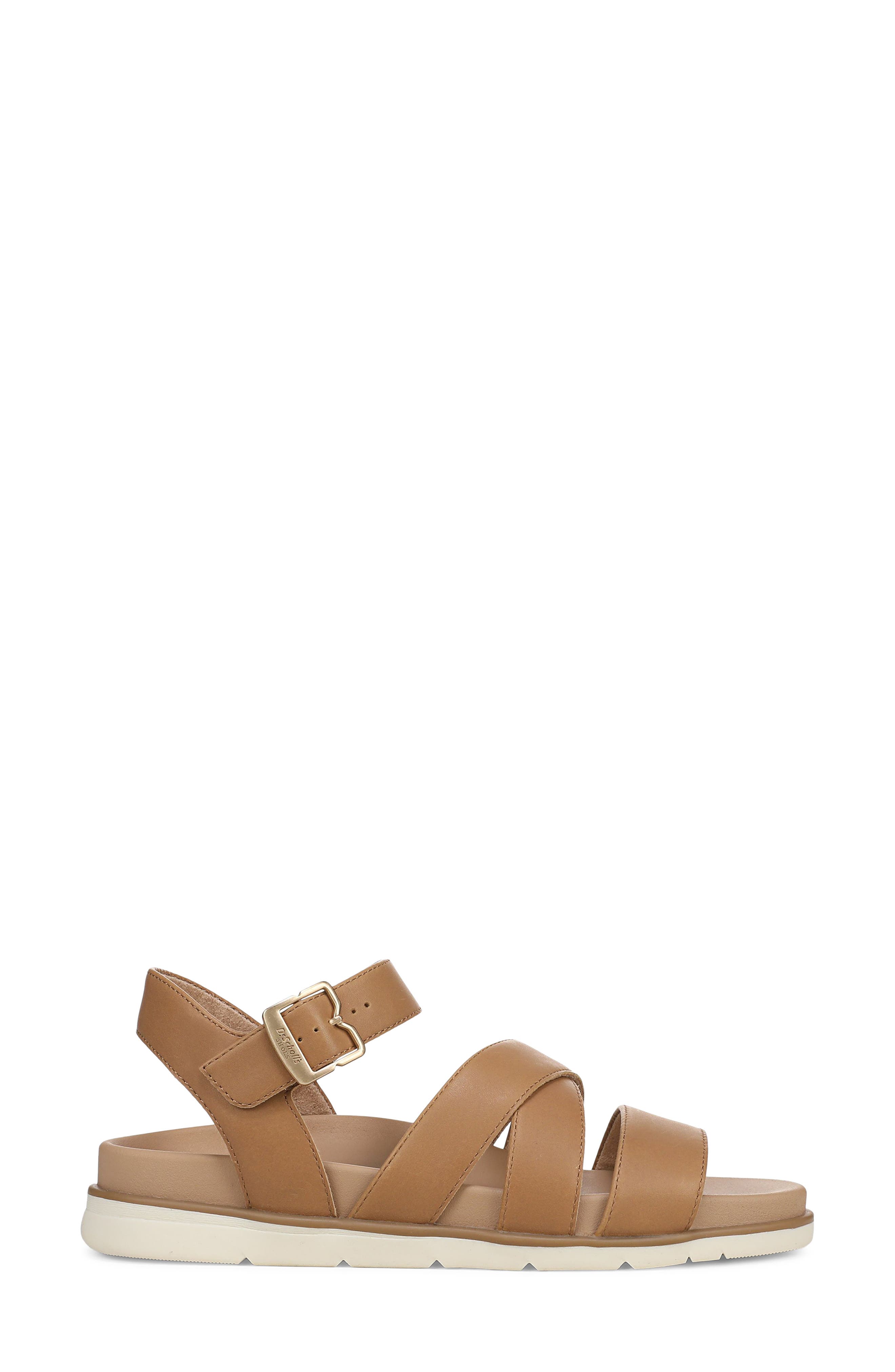 Free Life Quarter Strap Sandal, Alternate, color, SADDLE/ TAN