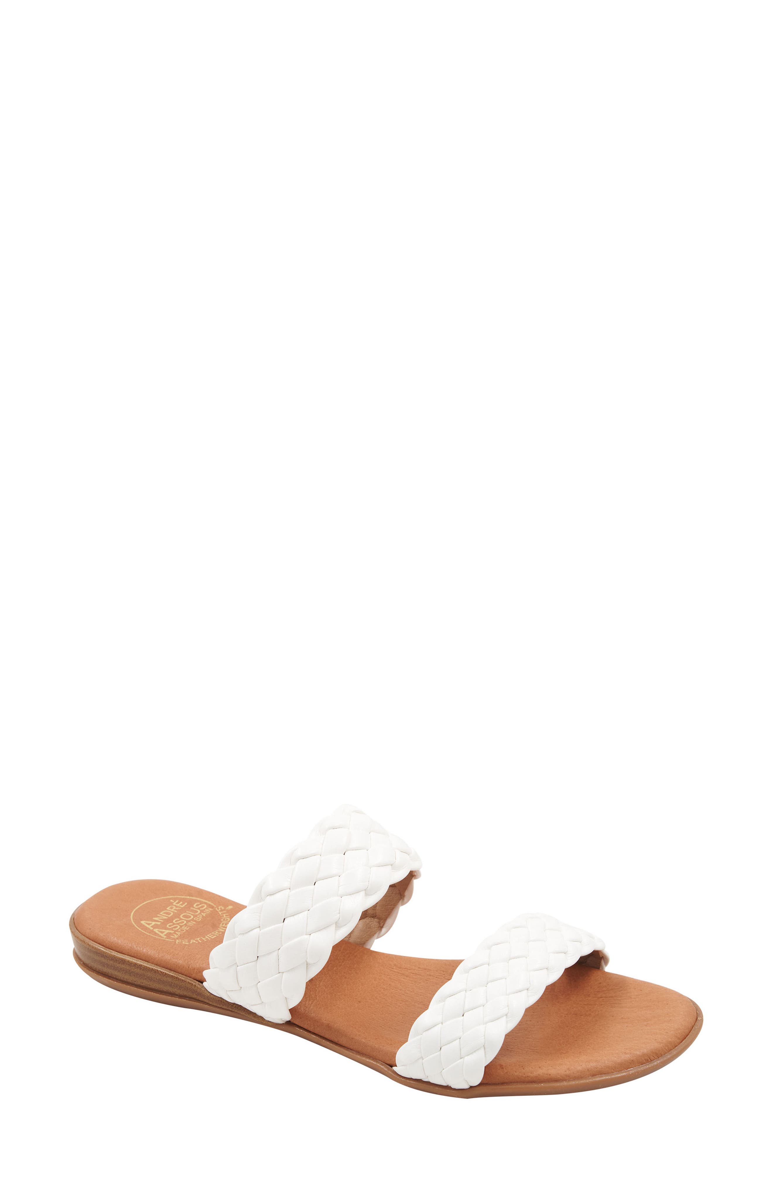 Naria Slide Sandal, Main, color, WHITE