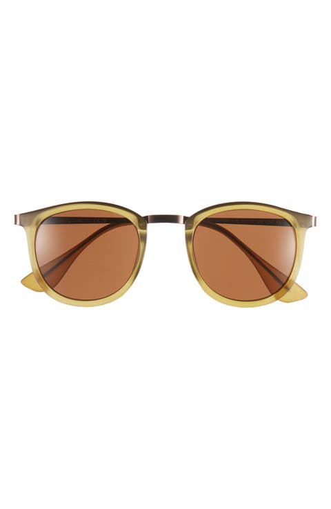 48mm Round Gradient Sunglasses