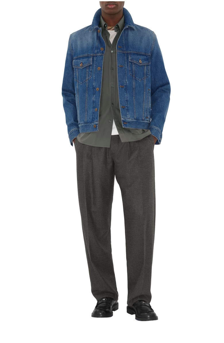 Burberry Denim Jacket, Main, color, Mid Blue