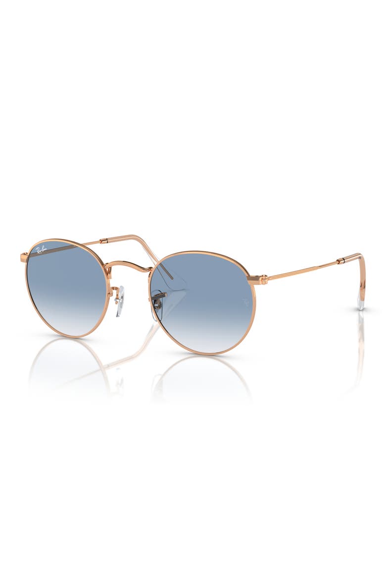 47mm Gradient Round Sunglasses, Alternate, color, BLUE GRADIENT
