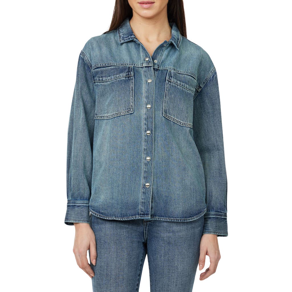 Habitual Oversize Denim Shirt In Blue
