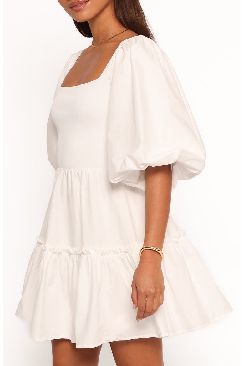 Meredith Fit & Flare Minidress, Alternate, color, WHITE