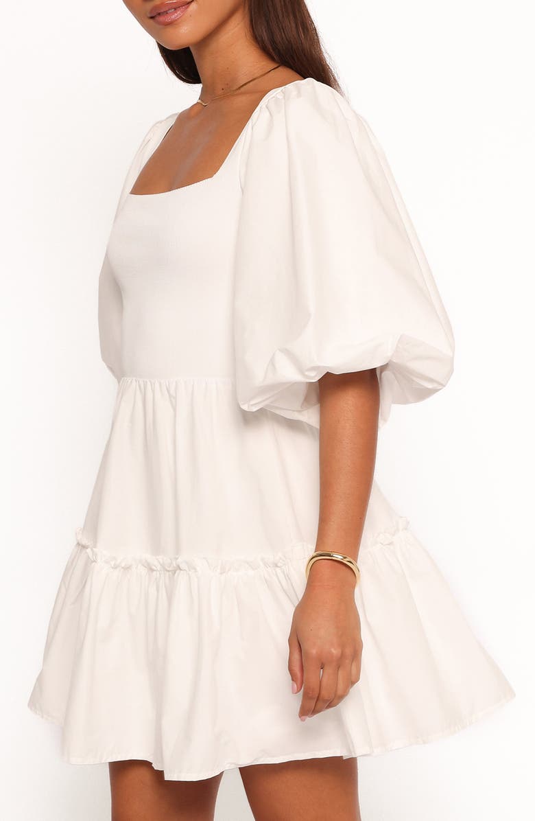 Petal & Pup Meredith Fit & Flare Minidress, Alternate, color, White