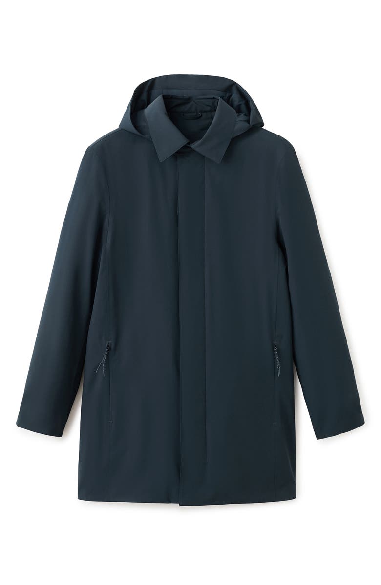 MANGO Packable Parka, Alternate, color, Navy