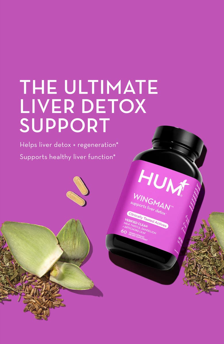 Hum Nutrition Wing Man<sup>™</sup> Supports Liver Detox Supplement, Alternate, color,