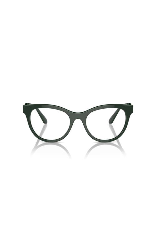 Swarovski 52mm Round Optical Glasses In Green