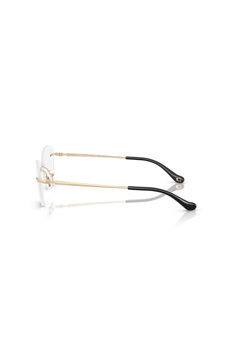 COACH 52mm Cat Eye optical glasses, Alternate, color, Gold