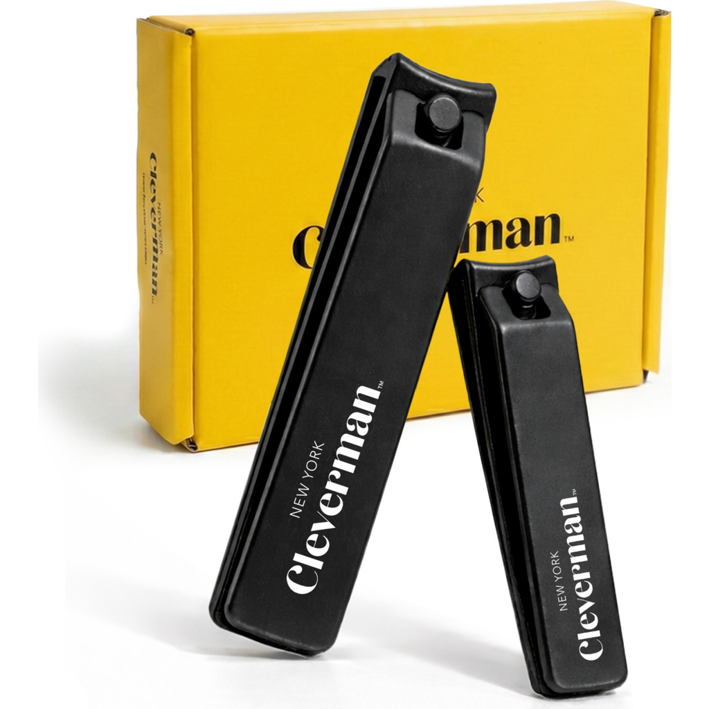 Cleverman Premium Stainless Steel Fingernail and Toenail Clipper Set in Black at Nordstrom