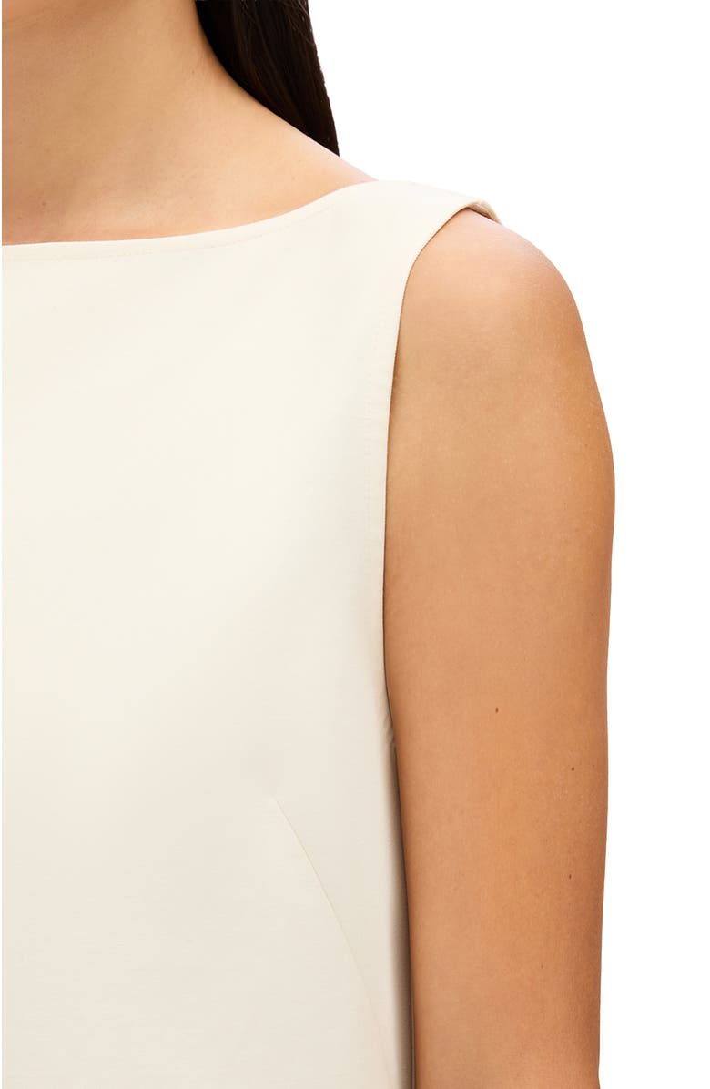 Another Tomorrow Double Face Sheath Dress, Alternate, color, Cream