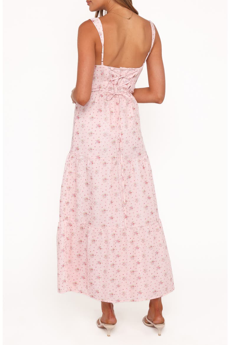 Kendra Floral Keyhole Maxi Dress, Alternate, color, PINK FLORAL