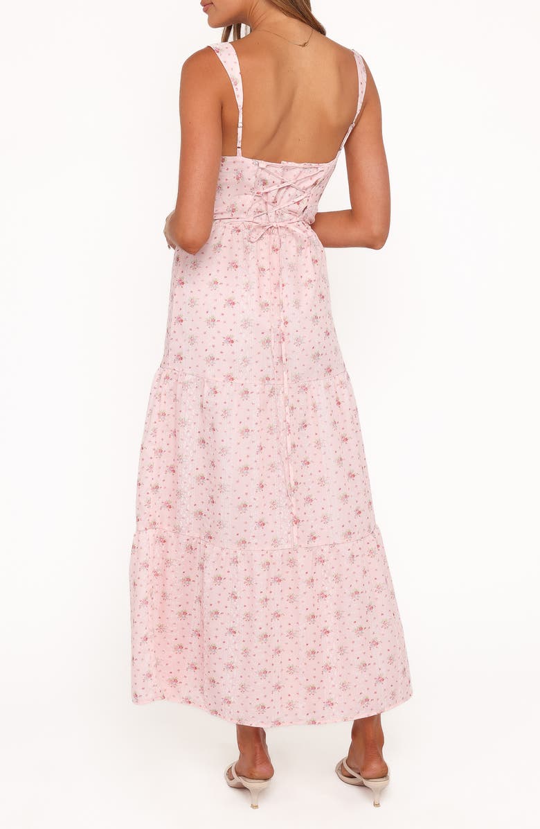Petal & Pup Kendra Floral Keyhole Maxi Dress, Alternate, color, Pink Floral