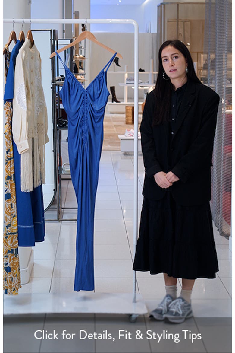 Gillian Center Ruched Jersey Dress video