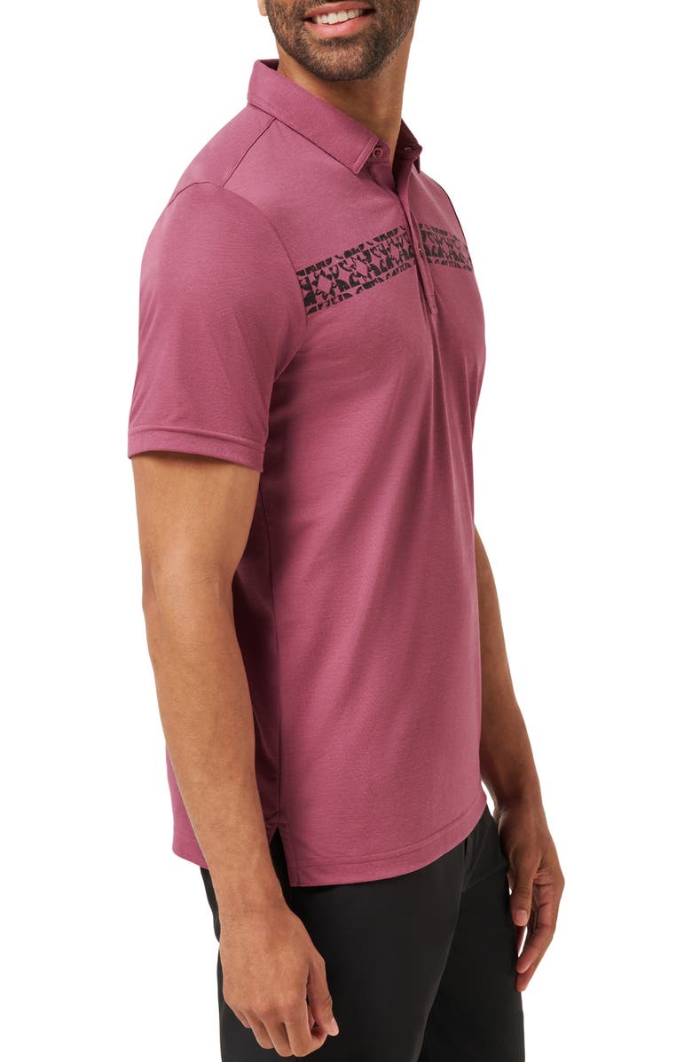 TravisMathew Bungee Jump Polo, Alternate, color, Damson