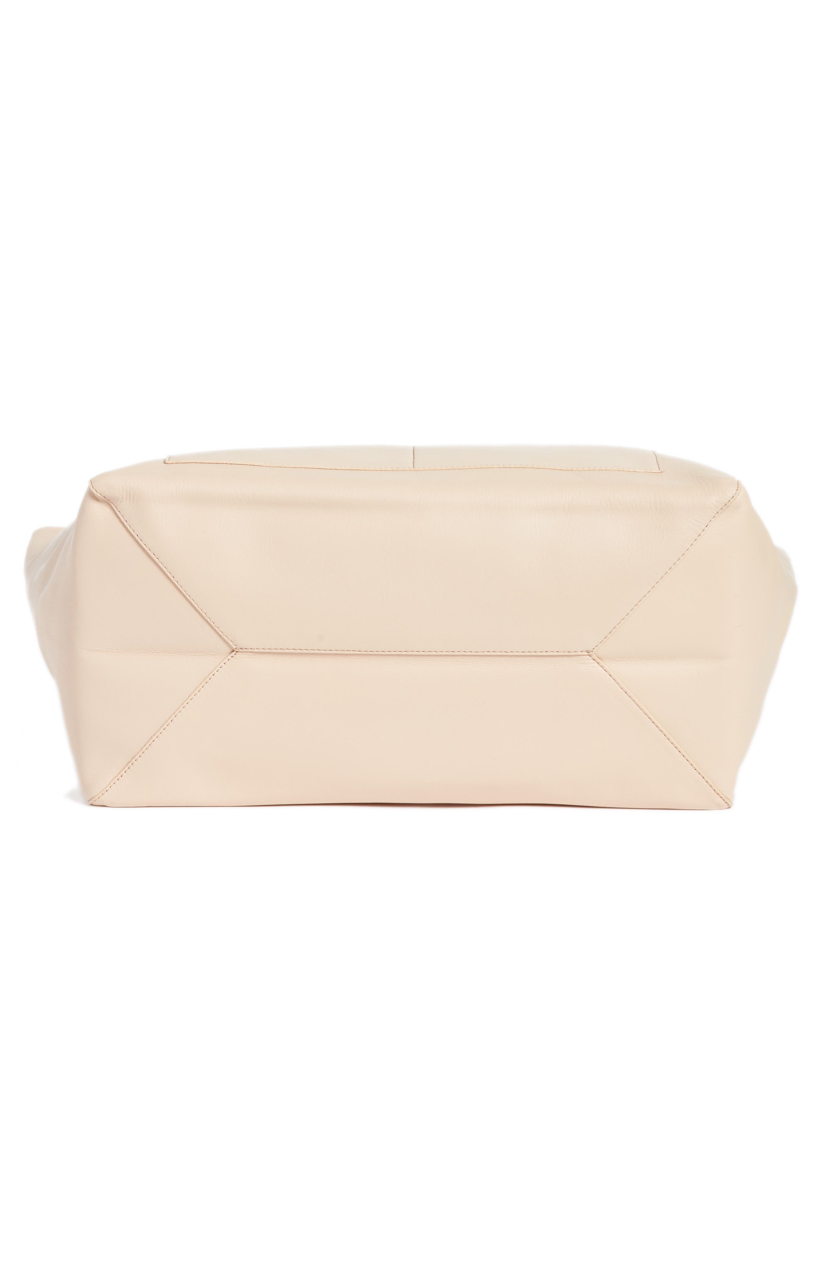 Gaby Leather Tote, Alternate, color, NUDE