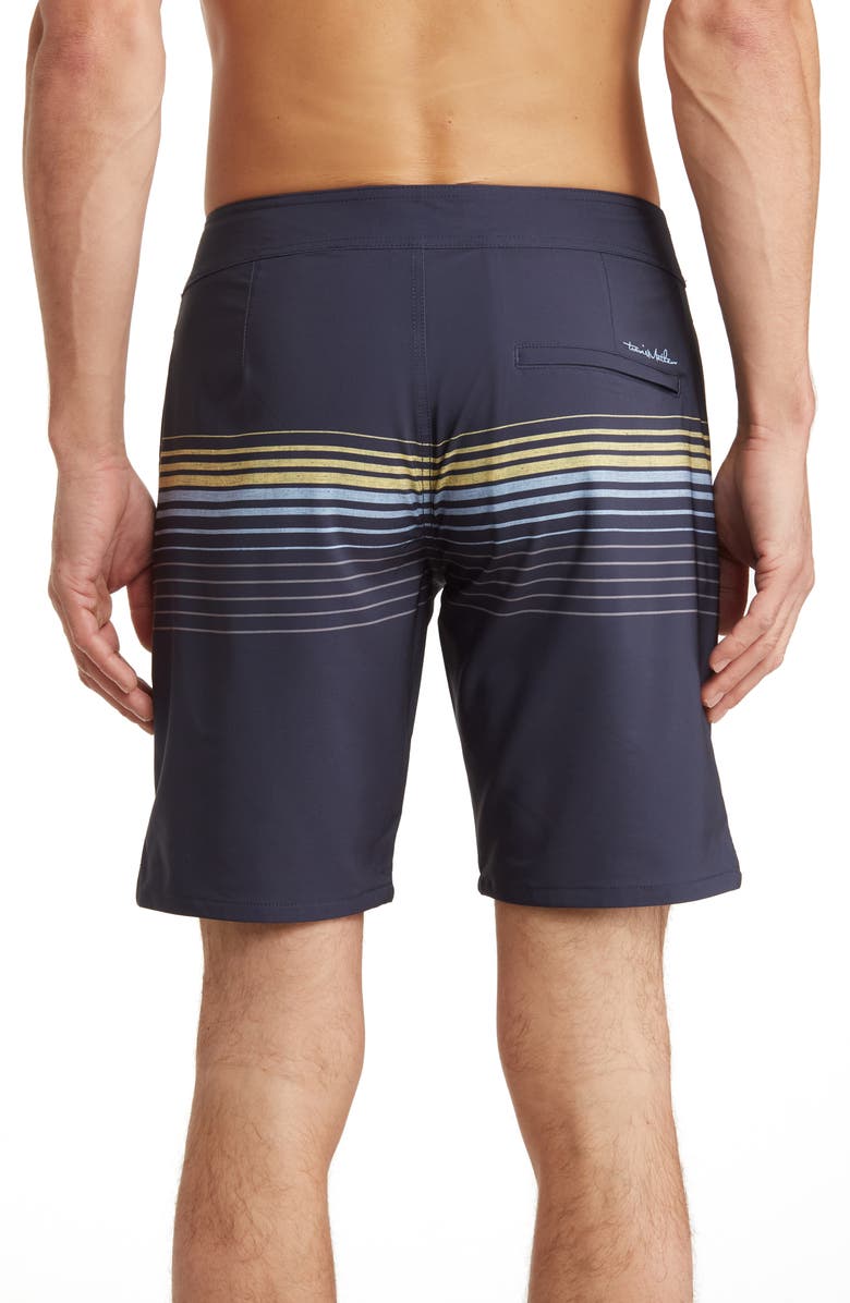 TravisMathew Stripe Board Shorts, Alternate, color, 