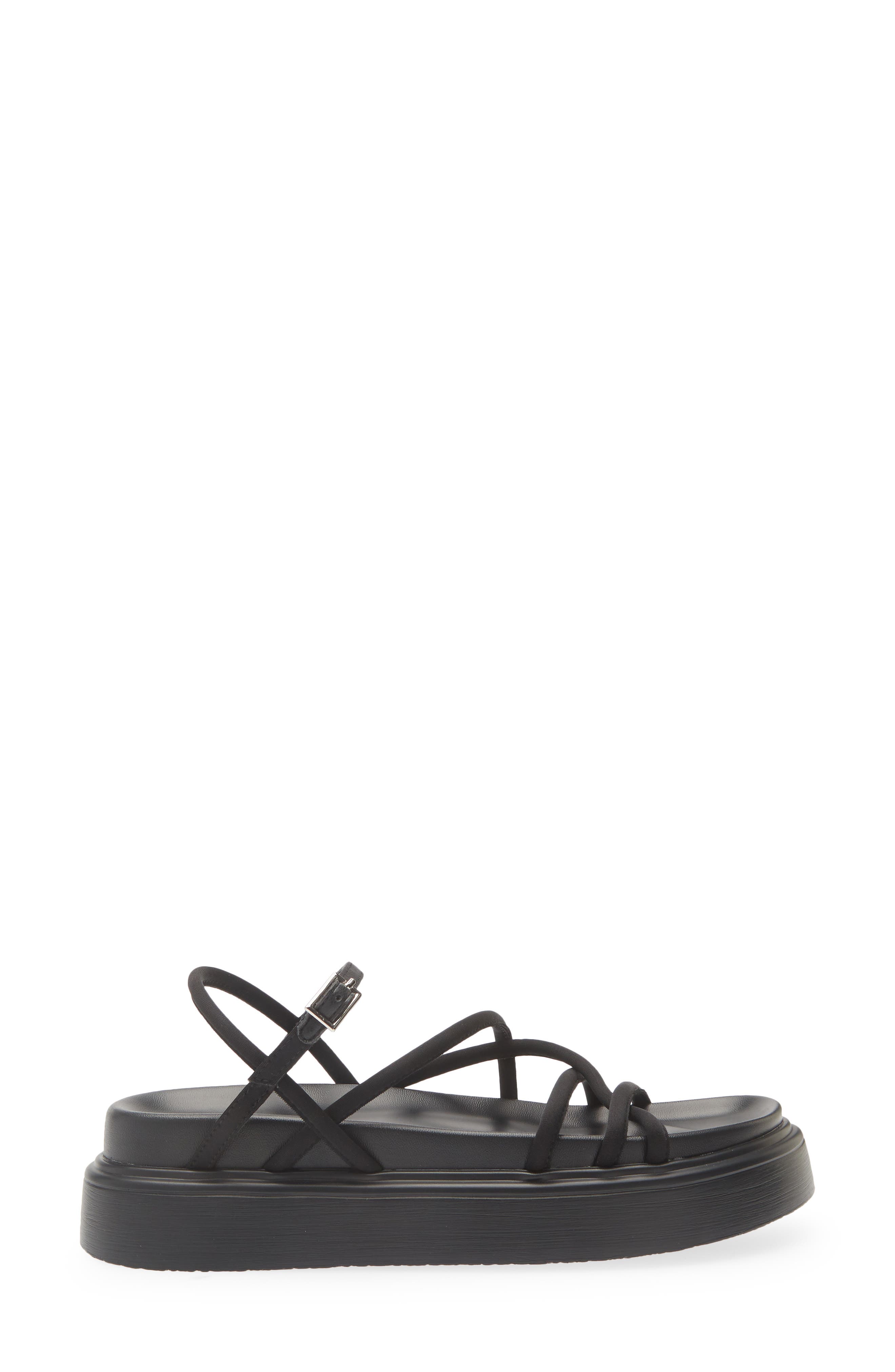 Tony Bianco Jett Strappy Platform Sandal, Alternate, color, Black Scuba