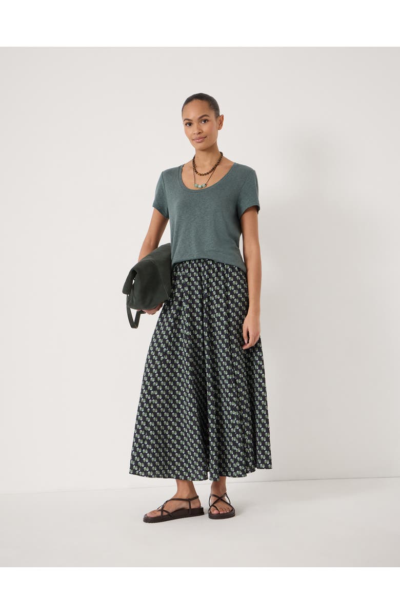 Hush Briar Linen Blend Scoop Neck T-Shirt, Alternate, color, Sage Green