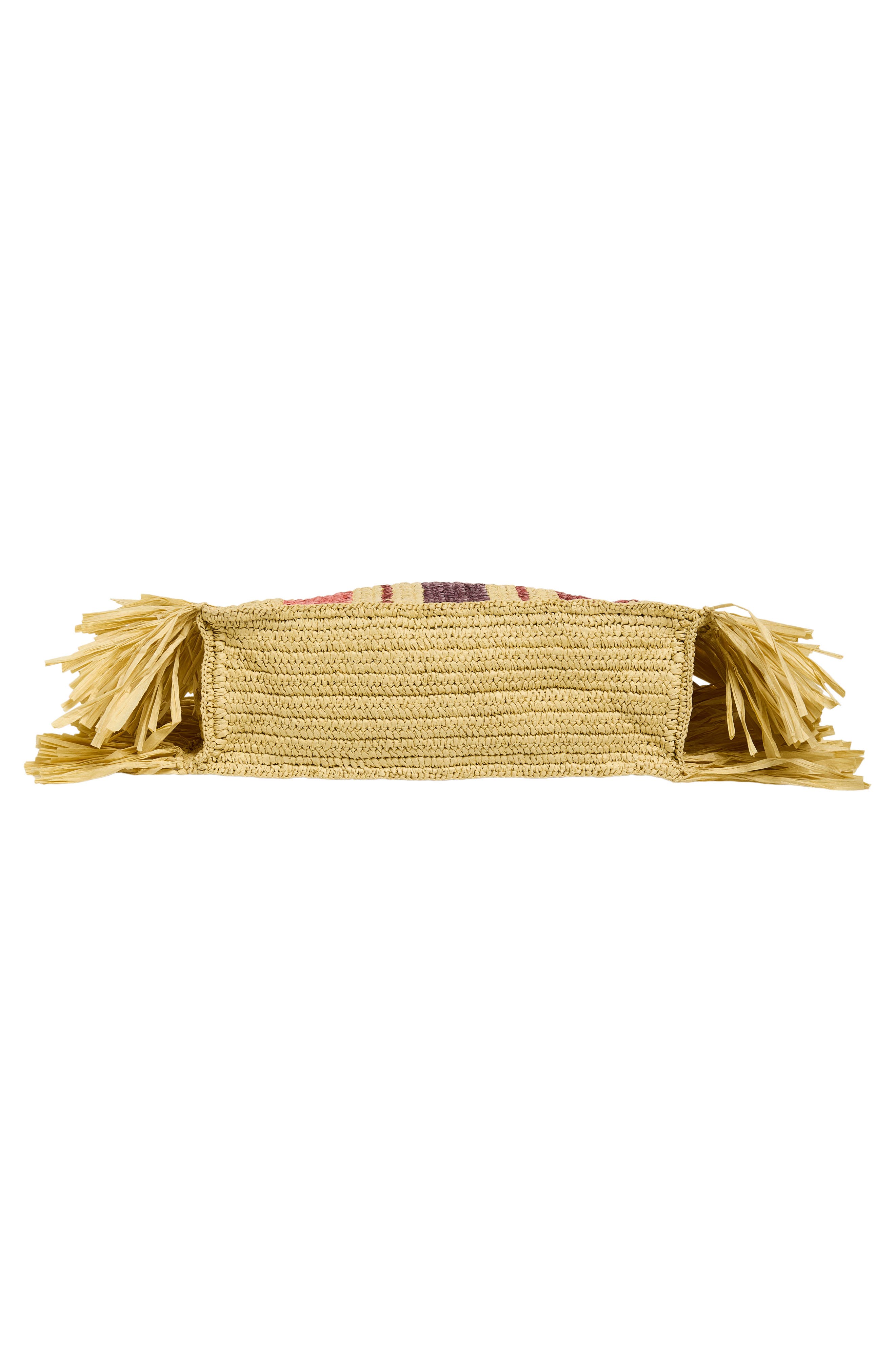 Lily Straw Tote, Alternate, color, NATURAL/ RED