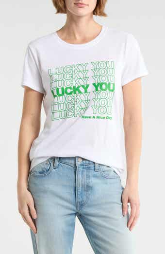 Lucky Brand Lucky You Have a Nice Day Graphic T-Shirt