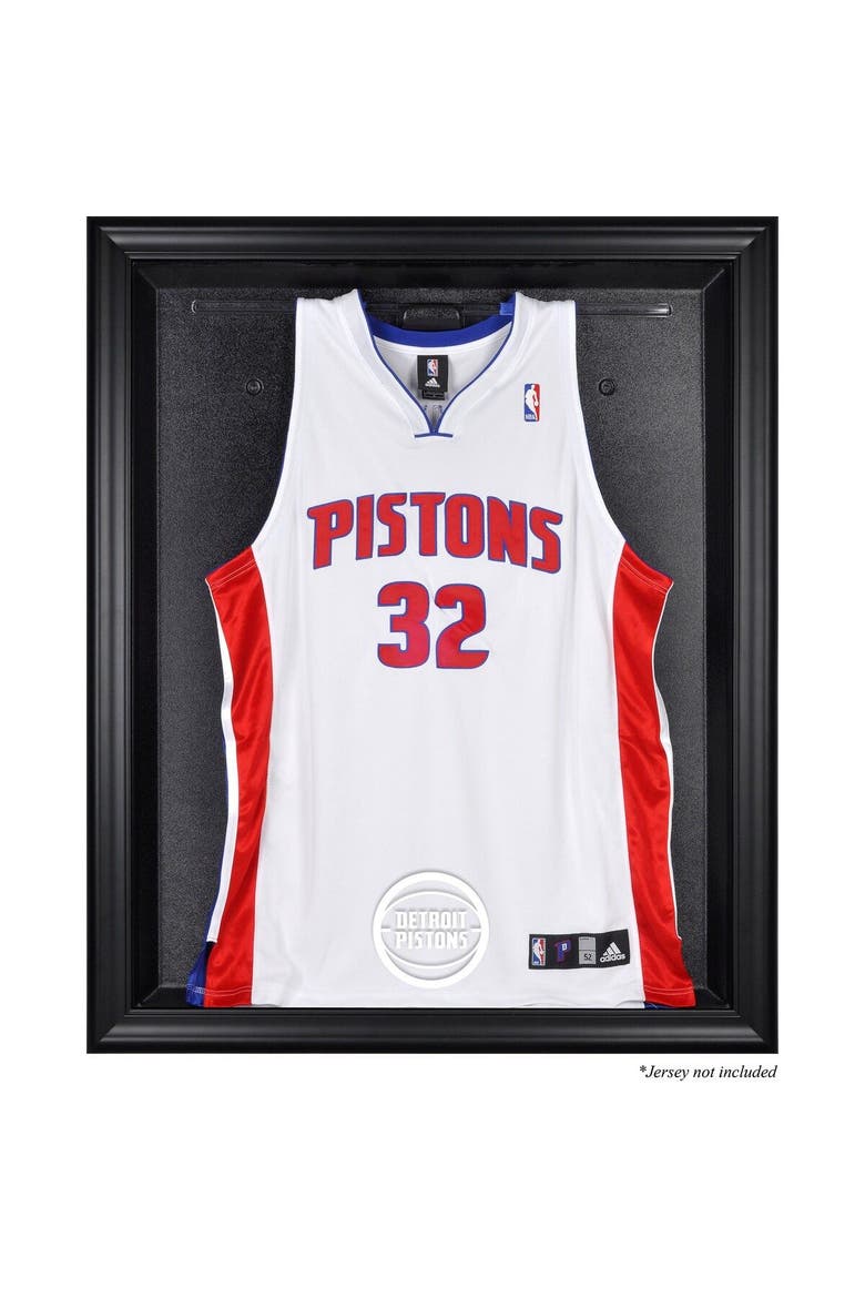 Detroit Pistons Framed Black Team Logo Jersey Display Case, Main, color, Black