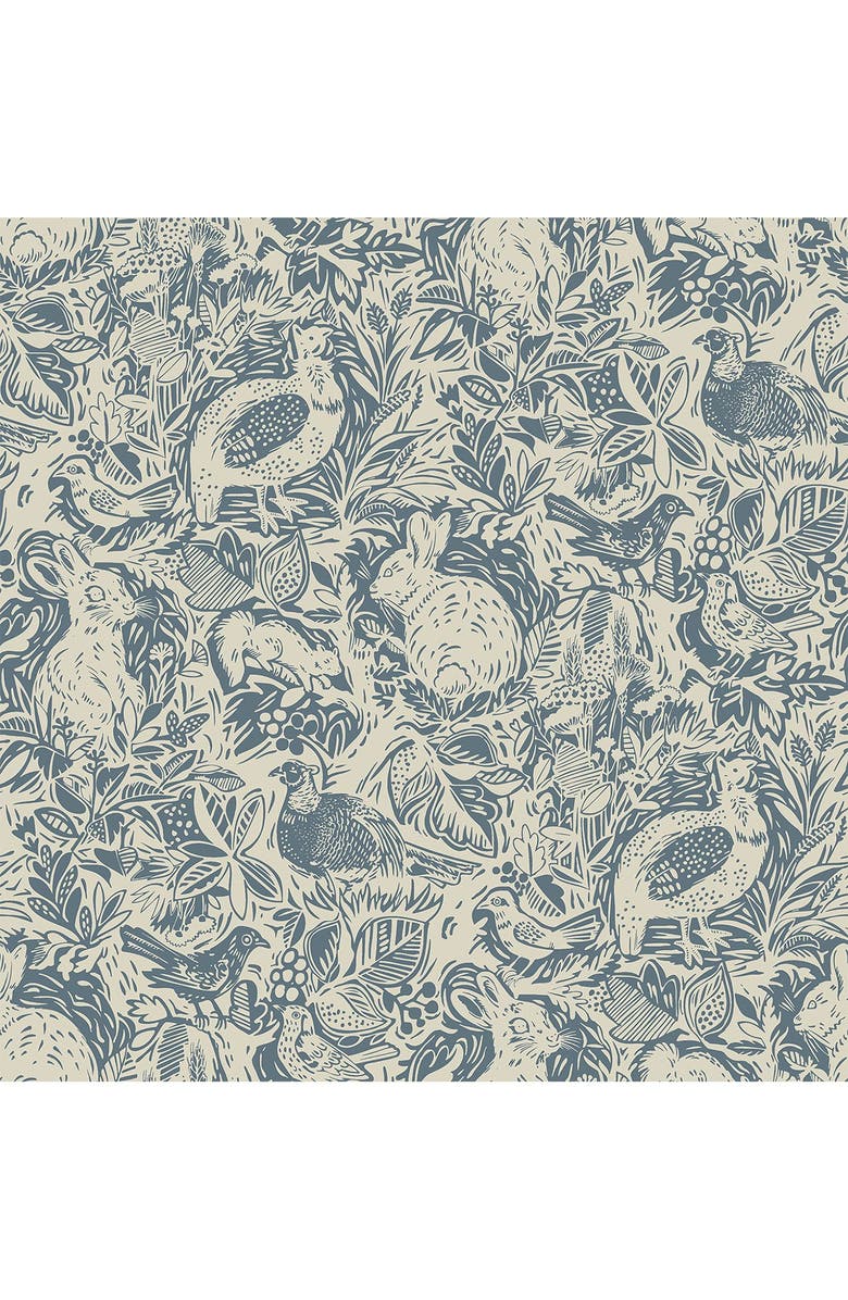 Wallpops Blue Terrene Peel & Stick Wallpaper, Main, color, Blue