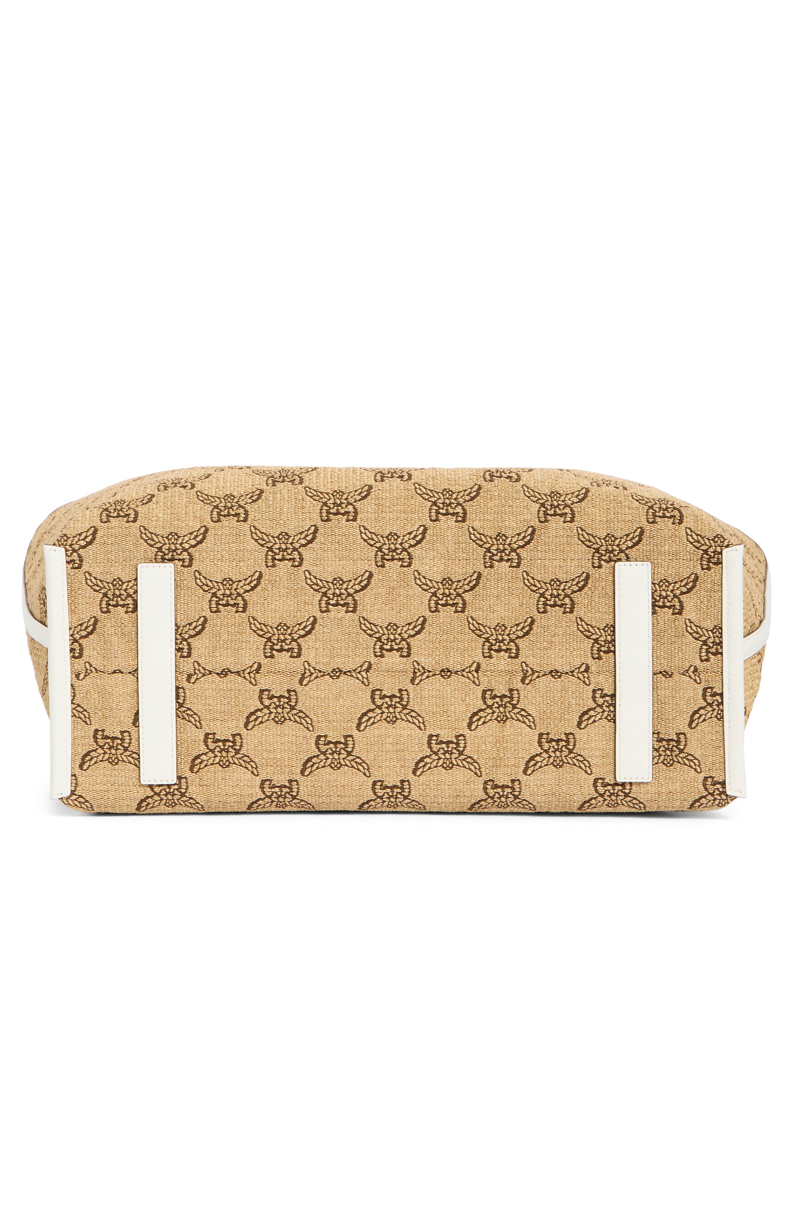 MCM Himmel Medium Shopper Tote Bag, Alternate, color, Natural