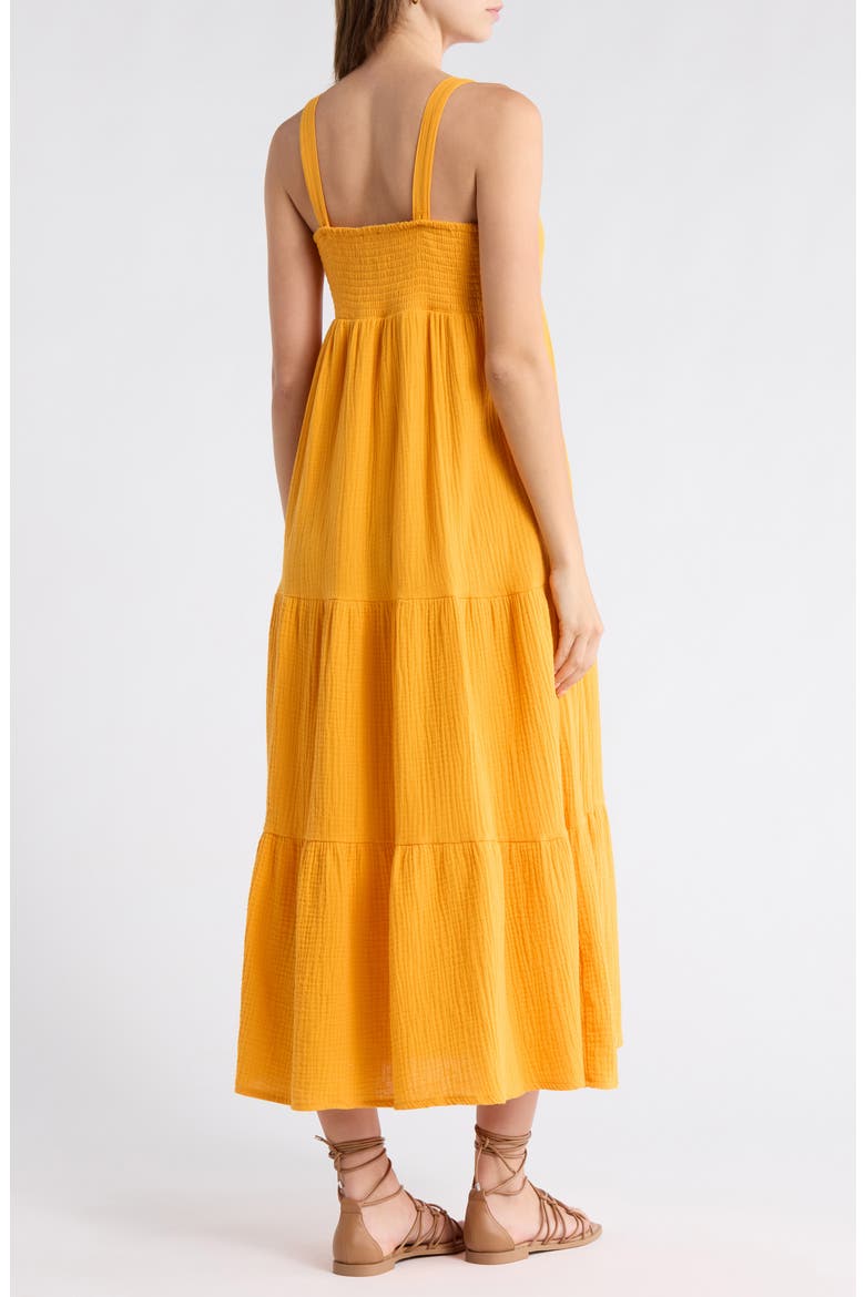 Elianna Sleeveless Midi Dress, Alternate, color, ROYAL YELLOW