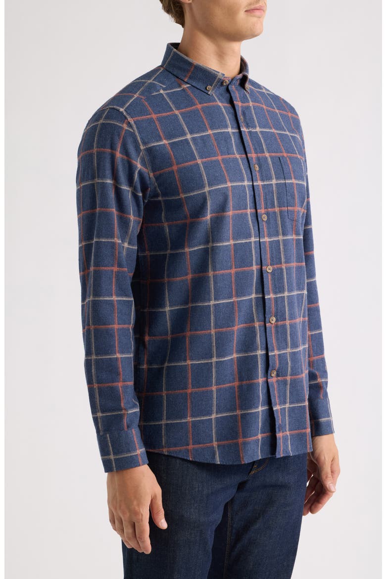 Neal Heather Windowpane Shirt, Alternate, color, BLUE MULTI TWO TONE WINDOWPANE