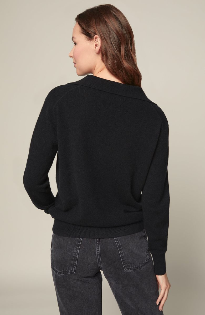 Italic Camila Airy Cashmere Collared Sweater, Alternate, color, 