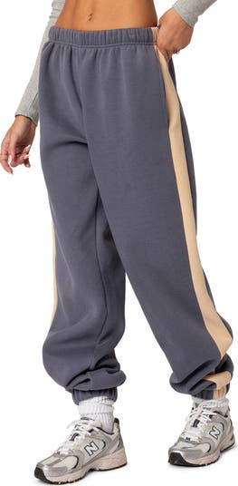 【SATIIIZ】Saydin Carpenter Sweatpants EDIKTED Saturn Oversized Side Stripe Sweatpants | Nordstrom