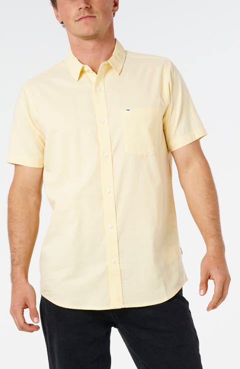 Classic Surf Ourtime Short Sleeve Cotton Button-Up Shirt