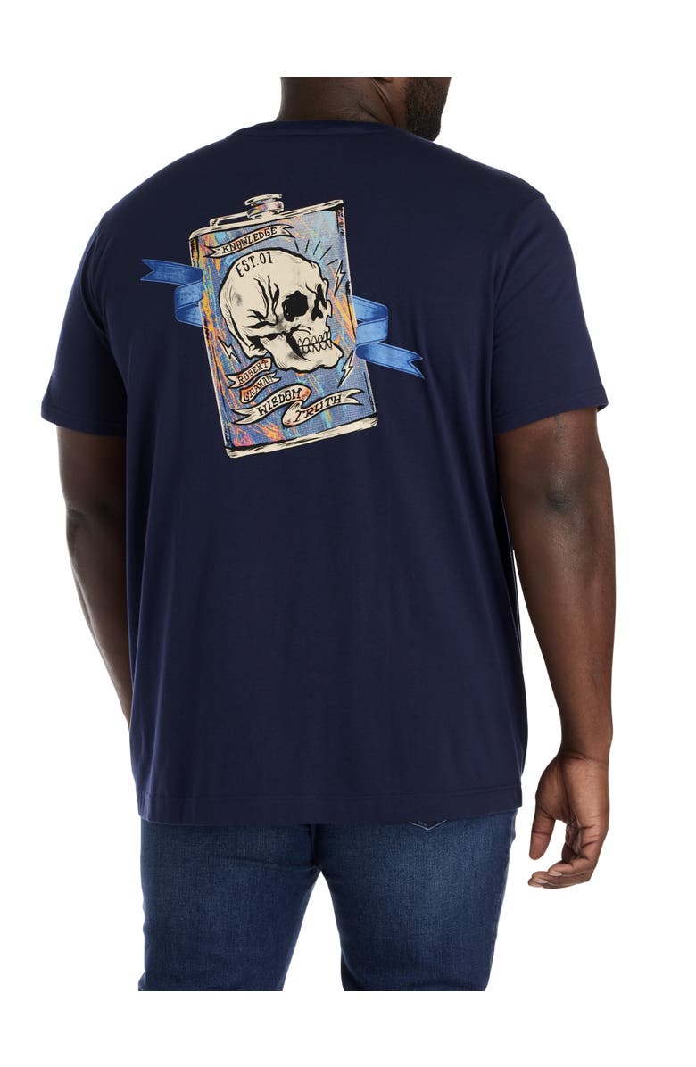 Robert Graham DXL Big
Tall Flask Graphic Tee, Main, color, Navy