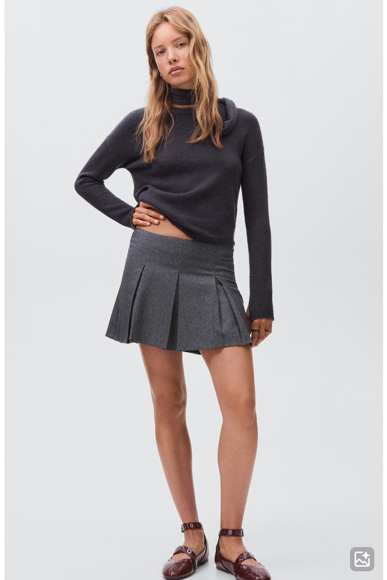Pleated Skort, Alternate, color, GREY