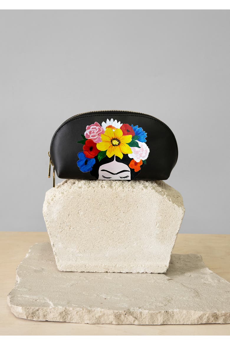 Her Floral Crown Pouch, Main, color, Her Floral Crown