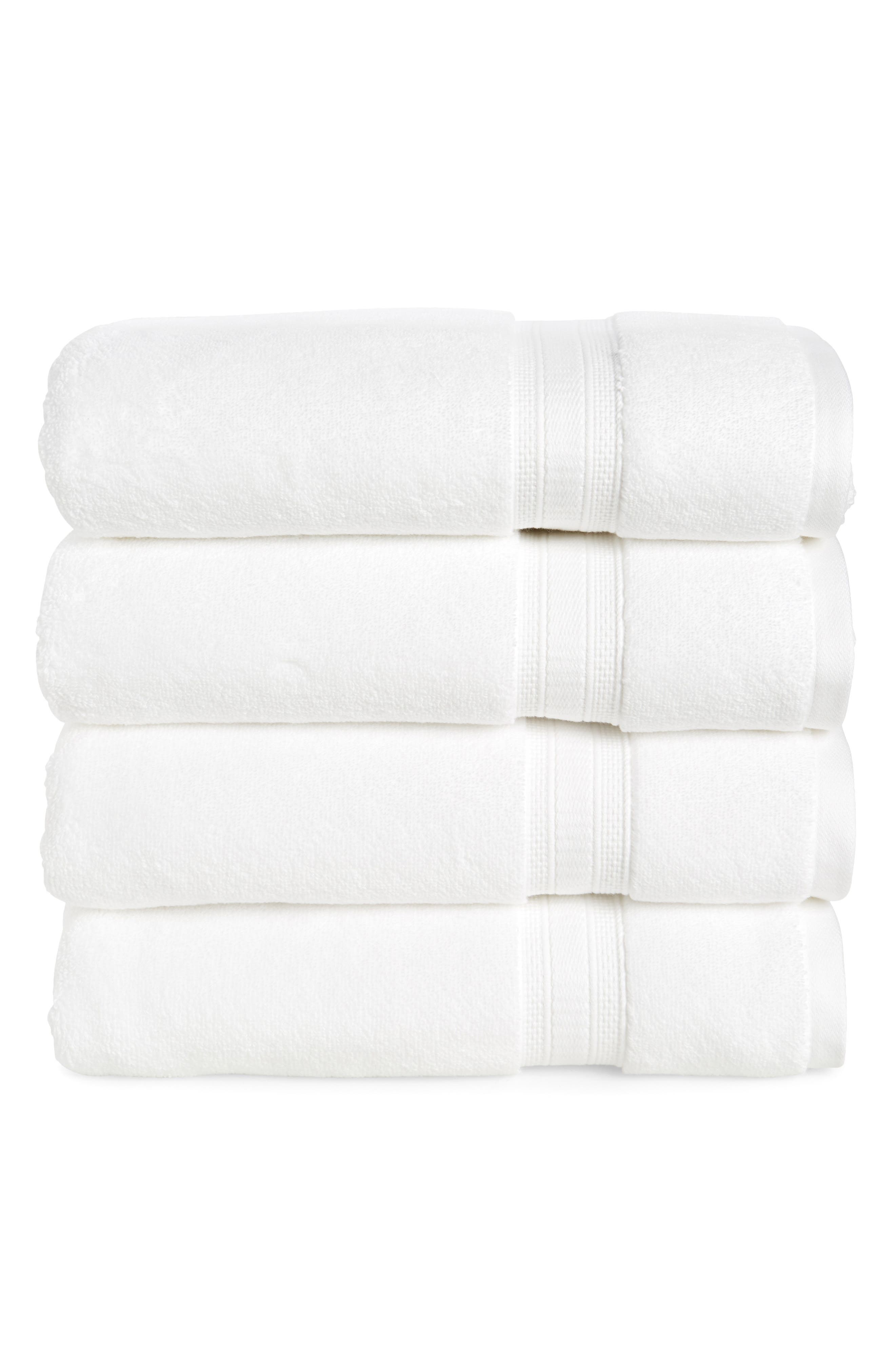 NORDSTROM RACK Zero Twist 4-Pack Bath Towels
