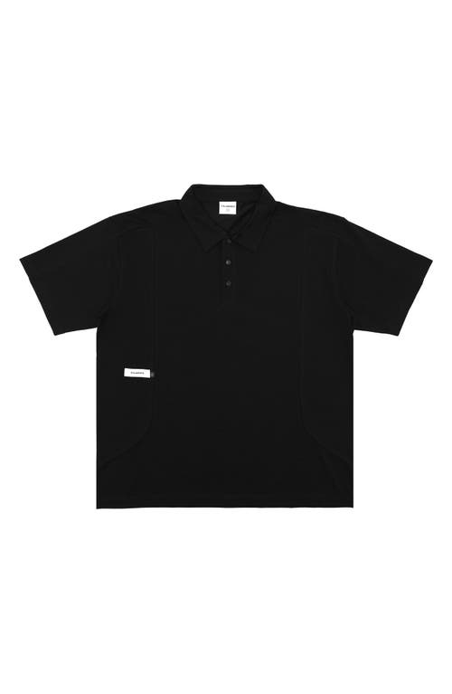 STUDENTS Future Oversize Polo in Black 