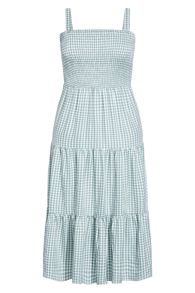 Gingham Sundress, Alternate, color, MINT GINGHAM
