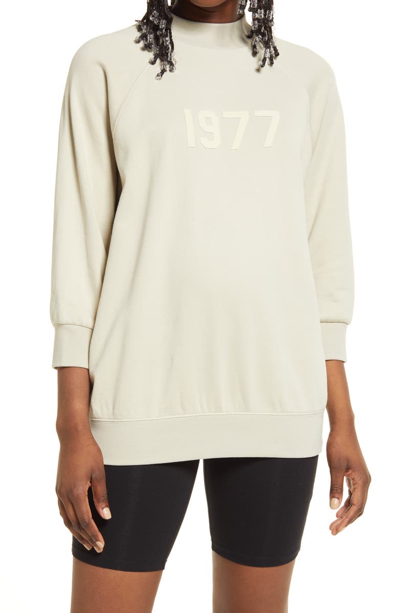 Fear of God Essentials Mock Neck French Terry Pullover, Main, color,