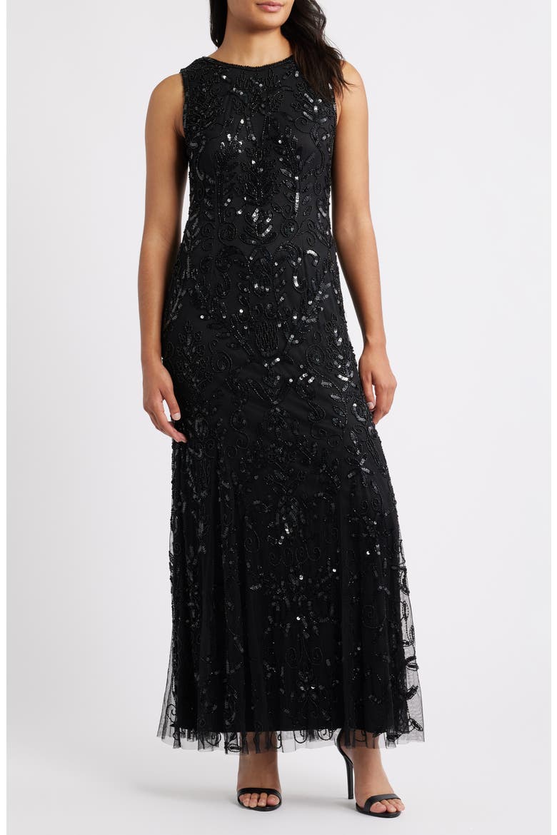 pisarro beaded dress Pisarro Nights mocha beaded dress, size 24W, NEW WITH TAGS!
