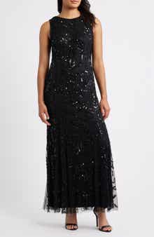 Pisarro Nights Beaded Sleeveless Gown