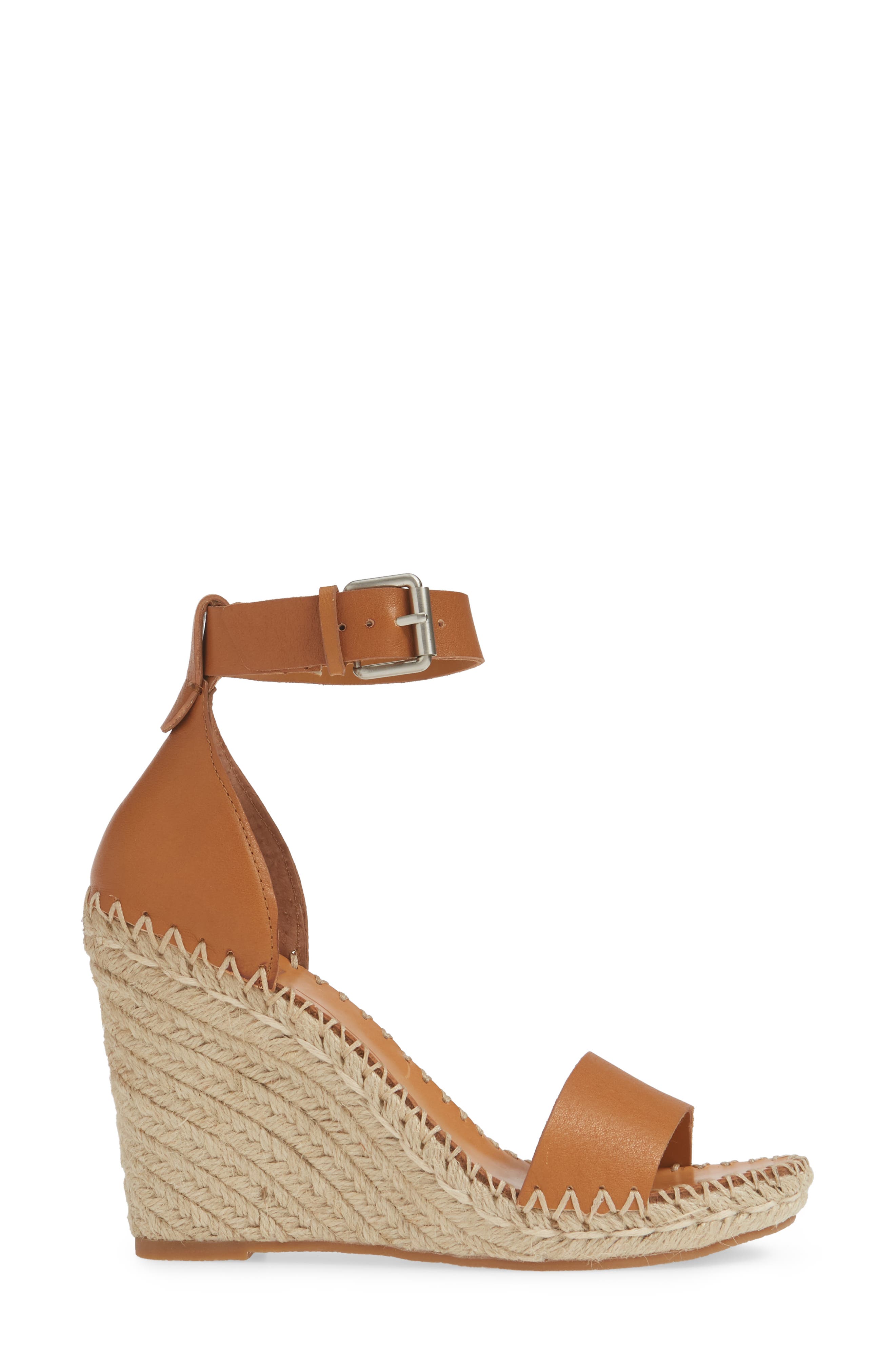 Noor Espadrille Wedge Sandal, Alternate, color, TAN LEATHER