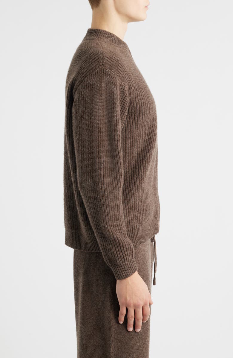 KROST Liv Wool Zip Cardigan, Alternate, color, Espresso