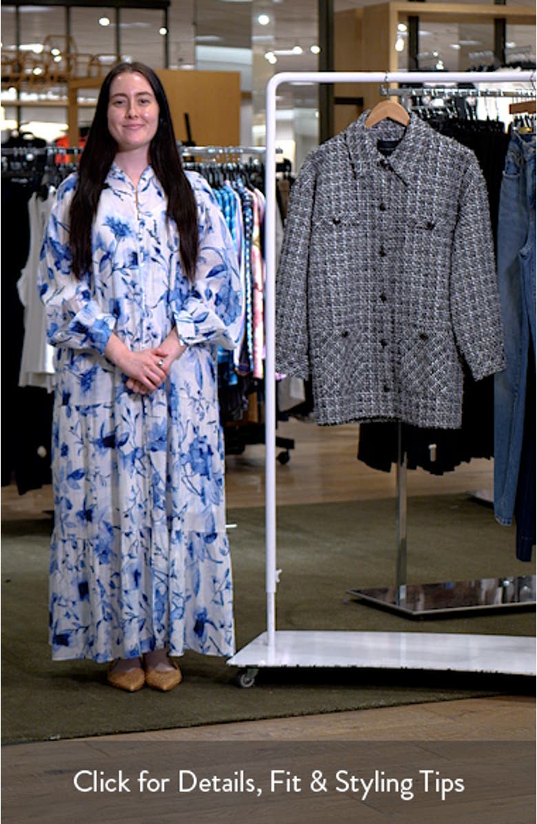 Tweed Button-Up Shirt Jacket, sales video thumbnail