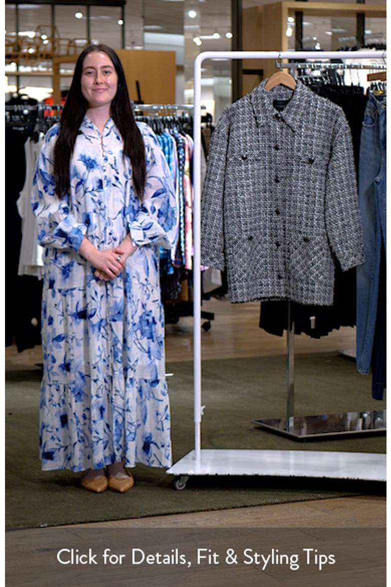 Tweed Button-Up Shirt Jacket video