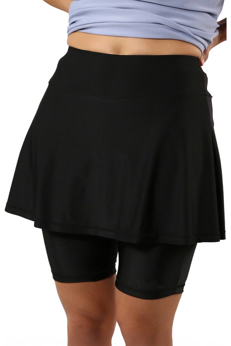 Skirted Swim Jammerz, Alternate, color, Black