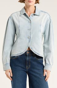 Habitual Crochet Trim Jacket