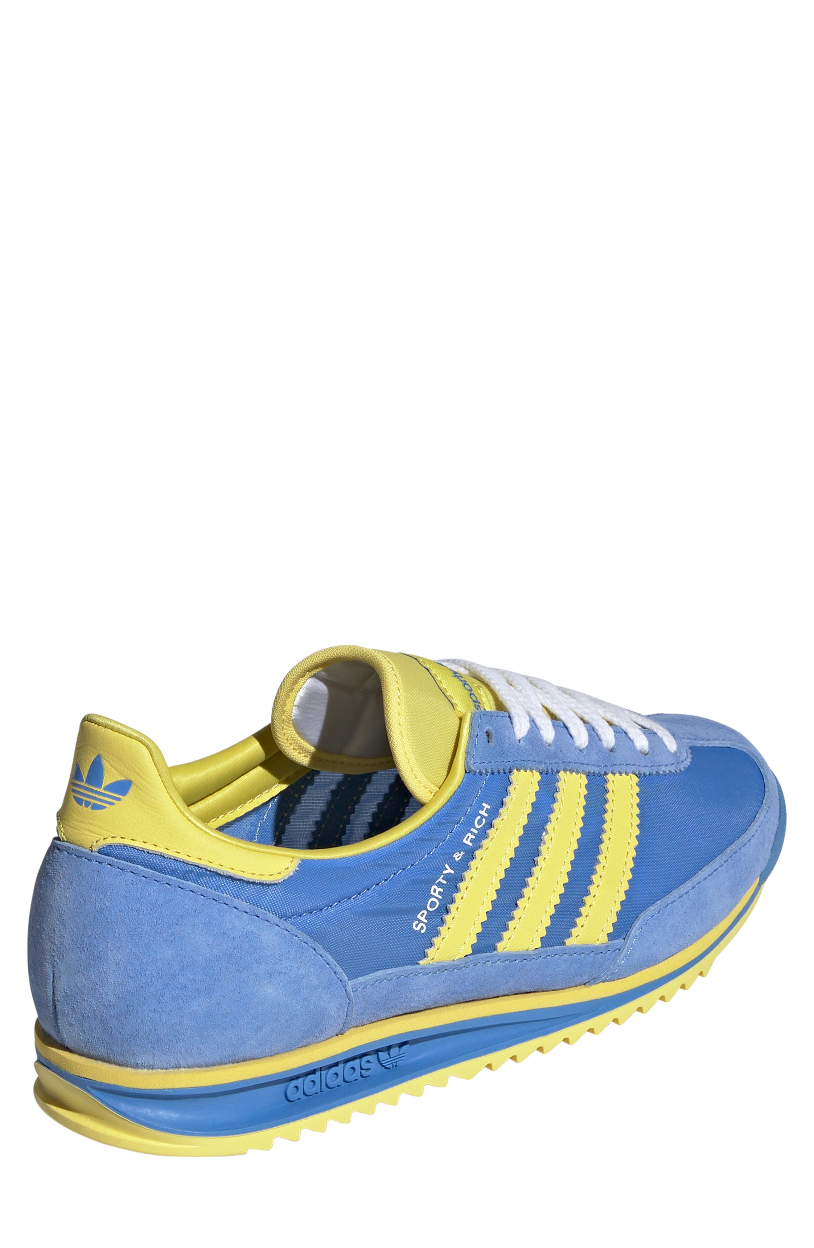 adidas x Sporty & Rich SL 72 Sneaker, Alternate, color, Reablu/ Lgtyel/ Ftwwht