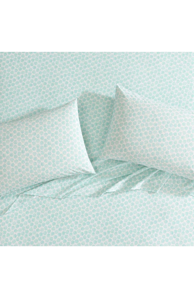 Laura Ashley Margate 4-Piece Cotton Sheet Set, Alternate, color, Bright Blue