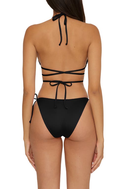 Becca Color Code Wraparound Triangle Bikini Top In Black